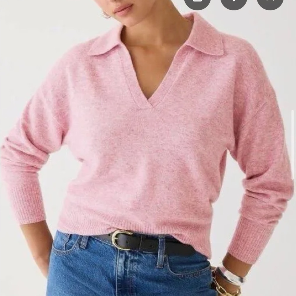 J. Crew Soft Pink V-Neck Sweater